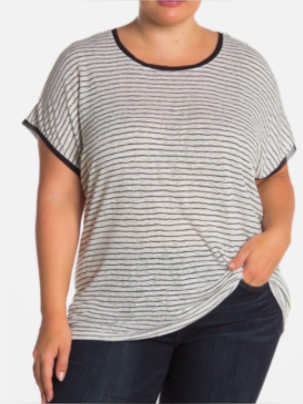 Collection by Bobeau Short Sleeved Sweater